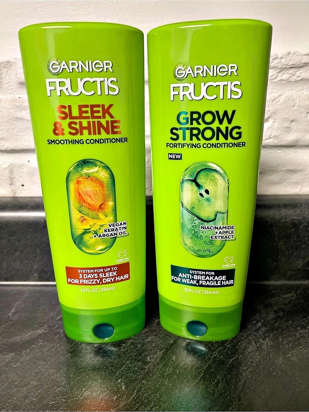 Garnier Fructis Conditioner Duo: Sleek & Shine and Grow Strong Conditioner Duo